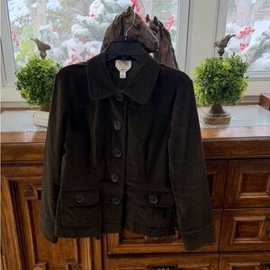 Talbots Women's Dark Green Utility Jacket